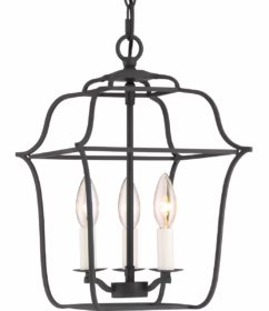 Gallery 3-Light Foyer Pendant in Royal Ebony