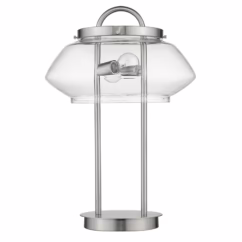 Garner 2-Light Satin Nickel Table Lamp