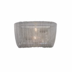 Genevieve 2-Light 7" Wall Sconce in Polished Nickel