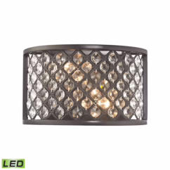 Genevieve 2-Light LED Wall Sconce in Oil Rubbed Bronze