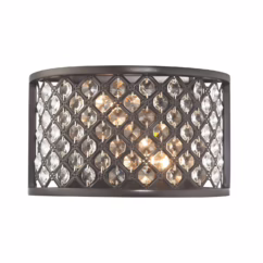 Genevieve 2-Light Wall Sconce in Oil Rubbed Bronze