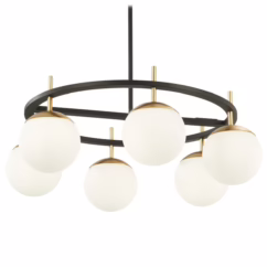 George Kovacs Alluria 6-Light Pendant Light in Weathered Black