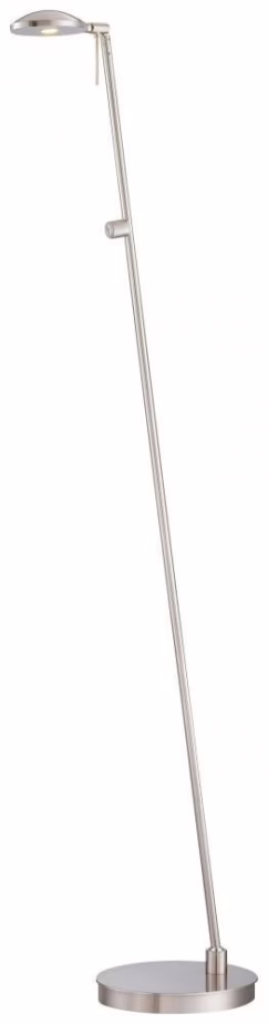 George Kovacs George'S Reading Room 50" Floor Lamp in Brushed Nickel