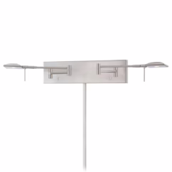 George Kovacs George's Reading Room 2-Light 27" Wall Lamp in Brushed Nickel