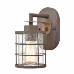 Gilbert 1-Light Wall Sconce in Rusted Coffee