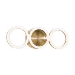 Glo LED Wall Sconce in Satin Brass