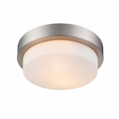 Golden 2-Light 11" Ceiling Light in Pewter
