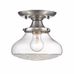 Golden Asha 8" Ceiling Light in Pewter