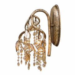Golden Autumn 3-Light 14" Wall Sconce in Mystic Gold