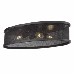 Golden Channing 4-Light Ceiling Light in Matte Black - 3168-FM24-BLK-BLK