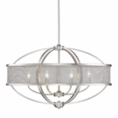 Golden Colson 6-Light 23" Pendant Light in Pewter