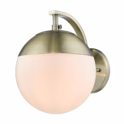 Golden Dixon 10" Wall Sconce in Aged Brass
