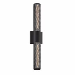 Gotham 24" 2-Light Wall Sconce in Textured Black