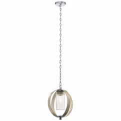 Grand Bank 12" Outdoor Hanging Light in Distressed Antique Gray