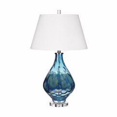 Gush 1-Light Table Lamp in Blue