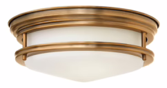 Hadley 2-Light Flush Mount Ceiling Light In Brushed Bronze