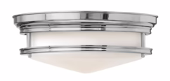 Hadley 3-Light Flush Mount Ceiling Light In Chrome