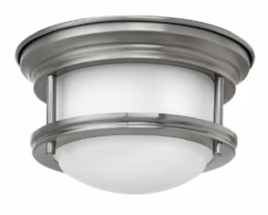 Hadley Flush Mount Ceiling Light In Antique Nickel