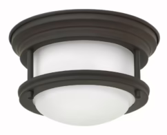 Hadley Flush Mount Ceiling Light In Oil Rubbed Bronze