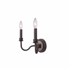 Harper 2-Light Wall Sconce in Florence Gold