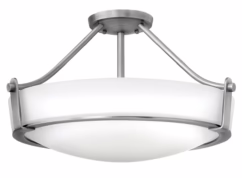 Hathaway 4-Light Semi-Flush Ceiling Light In Antique Nickel