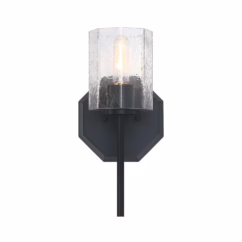 Haven 1-Light Wall Sconce in Matte Black