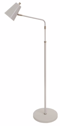 House of Troy Kirby 54" Adjustable Floor Lamp in Gray/Satin Nickel