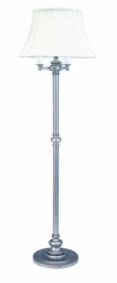 House of Troy Newport 66" Pewter Six-Way Floor Lamp