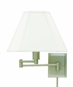 House of Troy Swing-Arm Wall Lamp in Pewter Finish
