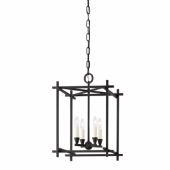 Huck 4-Light Lantern in Black Iron