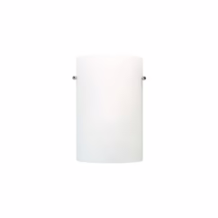 Hudson 1-Light Wall Sconce in Brushed Nickel with Chrome Nuts