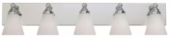 Hudson 5-Light Bathroom Vanity Light Bar in Chrome