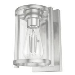 Hunter Astwood 1-Light Wall Sconce in Brushed Nickel