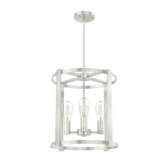 Hunter Astwood 4-Light Chandelier in Brushed Nickel