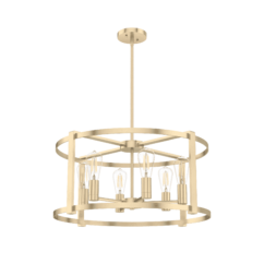 Hunter Astwood 6-Light Chandelier in Alturas Gold