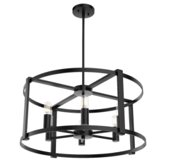Hunter Astwood 6-Light Chandelier in Matte Black