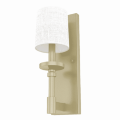 Hunter Briargrove 1-Light Wall Sconce in Painted Modern Brass