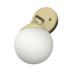 Hunter Hepburn 1-Light Wall Sconce in Painted Modern Brass