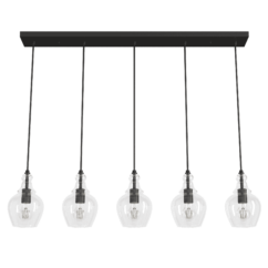 Hunter Maple Park 5-Light Linear Cluster in Noble Bronze