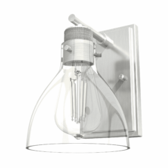 Hunter Van Nuys 1-Light Wall Sconce in Brushed Nickel