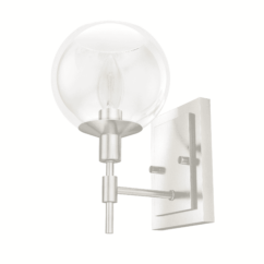 Hunter Xidane 1-Light Wall Sconce in Brushed Nickel