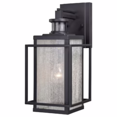 Hyde Park 1-Light Motion Sensor Outdoor Wall Light in Espresso Bronze