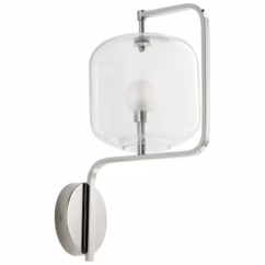 Isotope 16" Wall Sconce in Polished Nickel