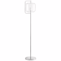Isotope 62" Floor Lamp in Polished Nickel