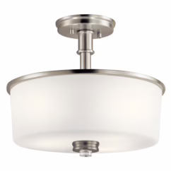 Joelson 3-Light 14" Ceiling Light in Brushed Nickel