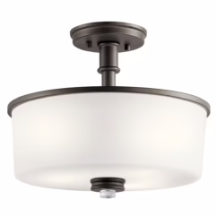 Joelson 3-Light 14" Ceiling Light in Olde Bronze
