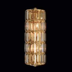 Julien 3-Light 17" Wall Sconce in 18K Gold