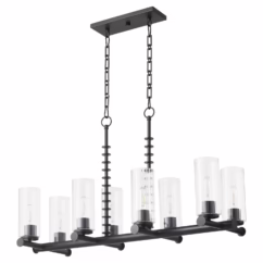 Juniper 8-Light Chandelier in Matte Black