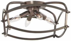 Jupiter'S Canopy 4-Light 14" Ceiling Light in Polished Nickel