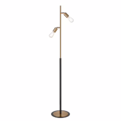 Kelston 2-Light Floor Lamp in Matte Black